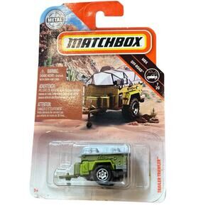 Matchbox MBX Off-Road 7/20 (2018) Green Trailer Trawler Metal Toy 94/125